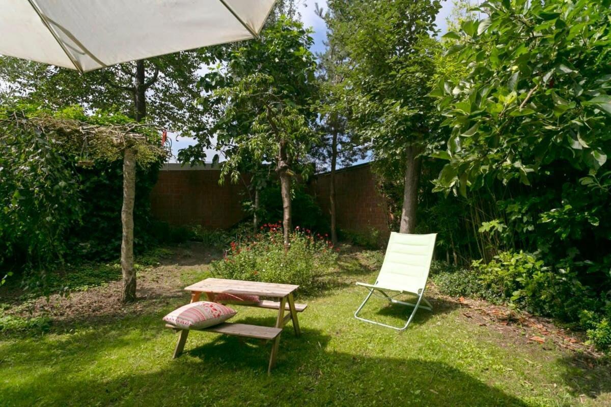 Eighties Modernist Design House With Garden Near The Beach Ostende Kültér fotó