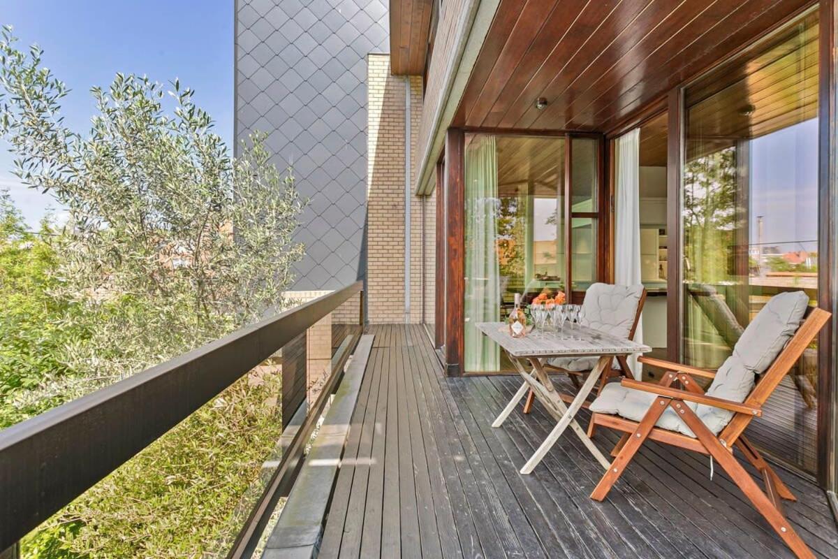Eighties Modernist Design House With Garden Near The Beach Ostende Kültér fotó